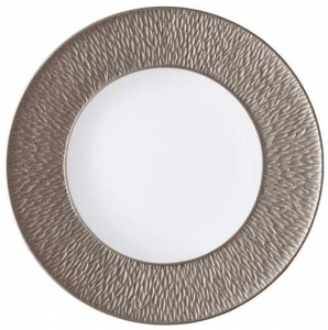 Raynaud Mineral Irise - Platinum Buffet Plate -12.6"