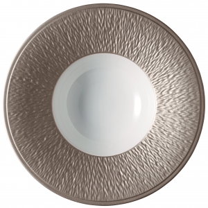 Raynaud Mineral Irise - Platinum Rim Soup Plate