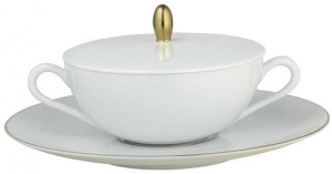 Raynaud Monceau - Gold COVER for Cream Soup Cup