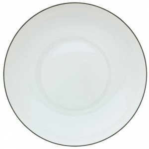 Raynaud Monceau - Empire Green Rim Soup Plate - 8.7"