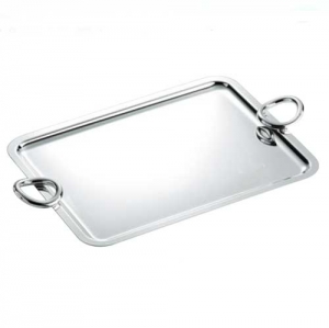 Christofle Vertigo Medium Rectangular Tray with Handles