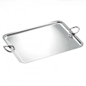 Christofle Vertigo Large Rectangular Tray with Handles