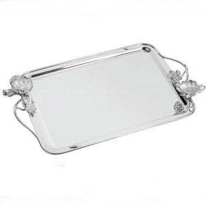 Christofle Anemone Large Tray with Handles