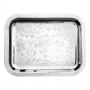 Christofle Graffiti Tray - 10 1/4 x 7 7/8