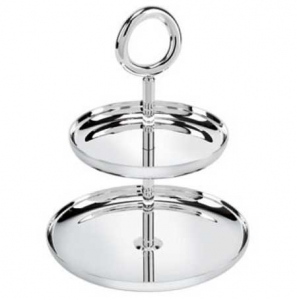 Christofle Vertigo 2 Tier Pastry Stand