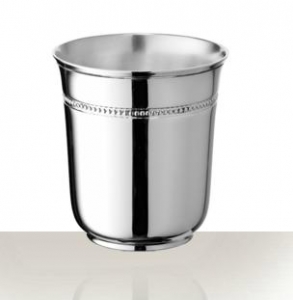 Christofle Perles Silverplate Baby Cup