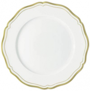 Raynaud Polka Gold Buffet Plate - 12.2"