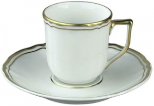 Raynaud Polka Gold Coffee Saucer