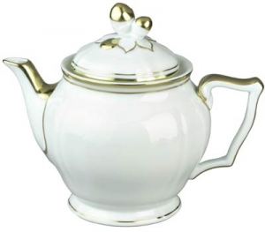 Raynaud Polka Gold Tea Pot 6 Cup