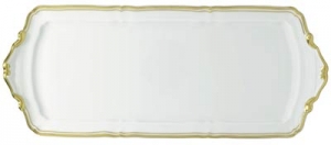 Raynaud Polka Gold Long Cake Plate