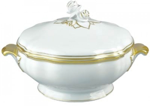 Raynaud Polka Gold Soup Tureen