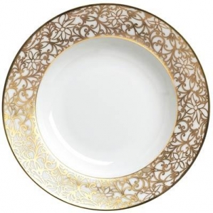 Raynaud Salamanque Gold French Rim Soup Plate