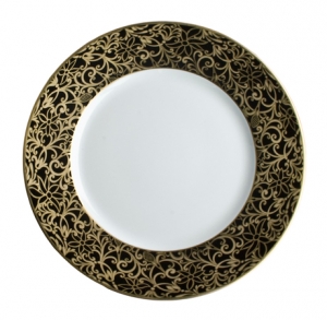 Raynaud Salamanque Gold Black Salad Plate