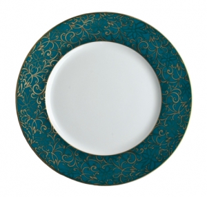 Raynaud Salamanque Gold Turquoise Salad Plate