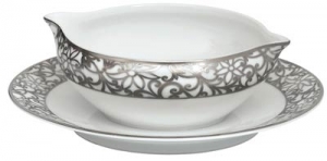 Raynaud Salamanque Platinum Gravyboat w/ Saucer