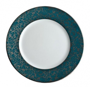 Raynaud Salamanque Platinum Turquoise Salad Plate