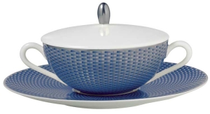 Raynaud Tresor Blue Cover for Cream Soup Cup