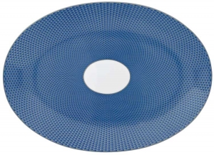 Raynaud Tresor Blue Oval Dish - Medium