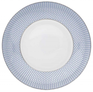 Raynaud Tresor Blue Rim Soup Plate - 10.6"