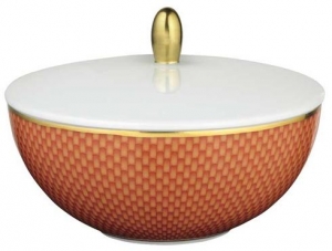 Raynaud Tresor Sugar Bowl - Orange