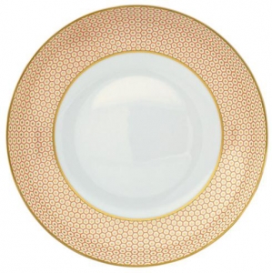 Raynaud Tresor Rim Soup Plate - Orange/ 8.7 inches
