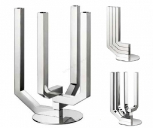 Christofle Arboresence Stainless Steel  4 Arm Moveable Arm Candleabra