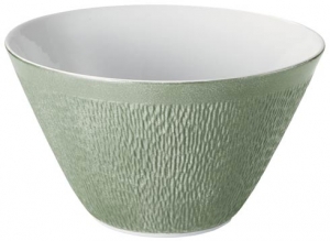 Raynaud Mineral Irise Celadon Salad Bowl Coned Shaped - 11"