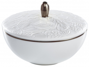 Raynaud Italian Renaissance Filet Platinum Sugar Bowl