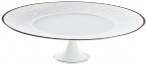 Raynaud Italian Renaissance Filet Platinum Petit Four Stand - 10.6"
