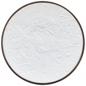 Raynaud Italian Renaissance Filet Platinum Bread Plate / Full Engraved - 6.3"
