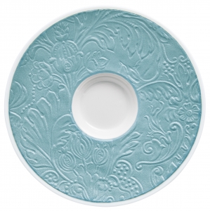 Raynaud Italian Renaissance Irise Sky Blue Expresso /  Moka Saucer