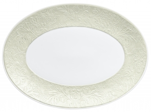 Raynaud Italian Renaissance Irise Shell Oval Platter - 14.2"