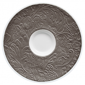 Raynaud Italian Renaissance Irise Dark Grey Expresso /  Moka Saucer