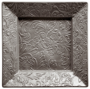 Raynaud Italian Renaissance Irise Dark Grey Square Trinket Tay