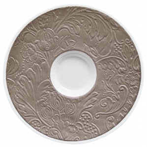 Raynaud Italian Renaissance Irise Warm Grey Expresso /  Moka Saucer
