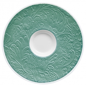 Raynaud Italian Renaissance Irise Turquoise Expresso or Moka Saucer