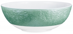 Raynaud Italian Renaissance Irise Turquoise Salad Bowl - 10.4"