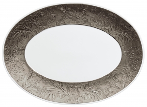 Raynaud Italian Renaissance Platinum Oval Platter - 14.2"