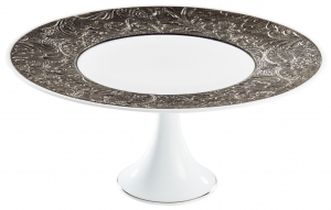 Raynaud Italian Renaissance Platinum Petit Four Stand - 9.4"