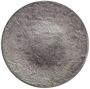Raynaud Italian Renaissance Platinum Buffet Plate / Full Engraved - 12.6"