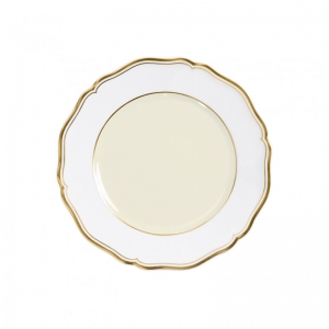 Raynaud Mazurka Or Ivory Dessert Plate - 8.7"