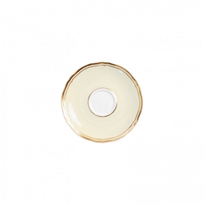 Raynaud Mazurka Or Ivory Coffee Saucer