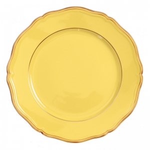 Raynaud Mazurka Or Yellow Buffet Plate - 12.2"