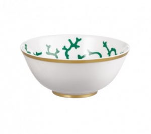 Raynaud Cristobal Emerald Chinese Soup Bowl - 4.7"
