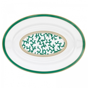 Raynaud Cristobal Emerald Large Oval Dish / Platter - 16.1"