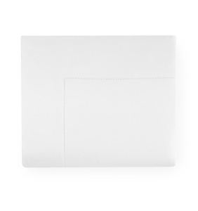Sferra Milos White Full /Queen Flat Sheet - 96 X 114