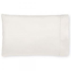 Sferra Milos Ivory Standard Pillow Case - Pair / 22 X 33
