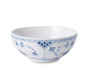 Royal Copenhagen Blue Fluted Half Lace Deep Bowl - 5.7"