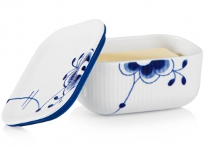 Royal Copenhagen Blue Fluted Mega Butter Dish