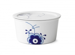 Royal Copenhagen Blue Fluted Mega Bowl w/ Lid - 1 qt.